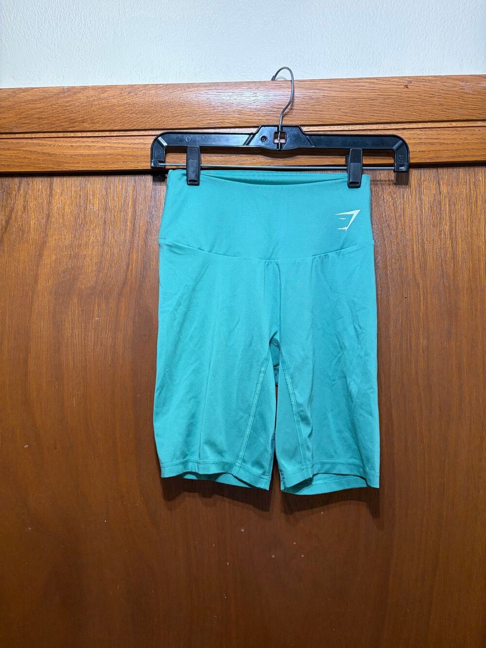 Gymshark Biker Shorts Women's Small Teal High Rise Compression Activewear